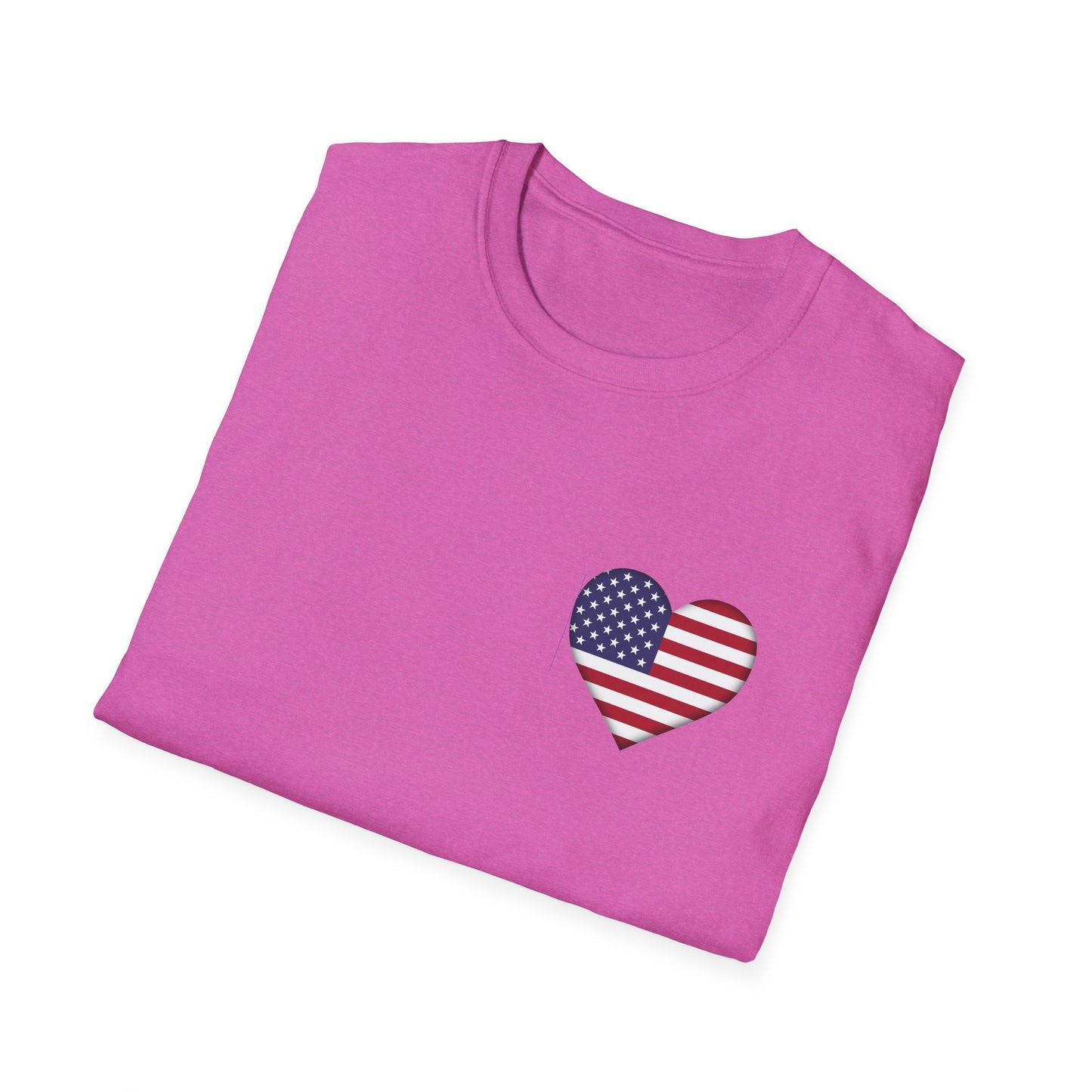 Heart Flag - Unisex Softstyle T-Shirt