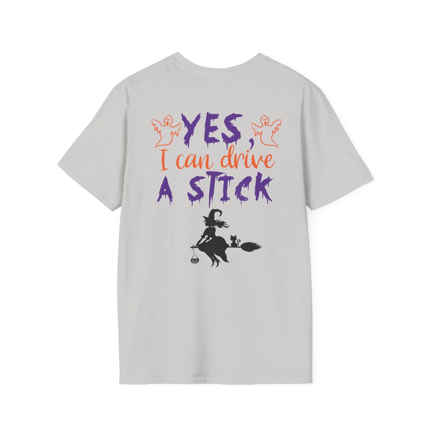 Drive a Stick - Unisex Softstyle T-Shirt- Halloween