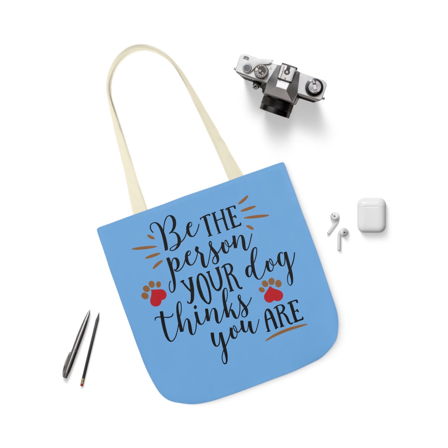 Be the Person - Canvas Tote Bag, 5-Color Straps