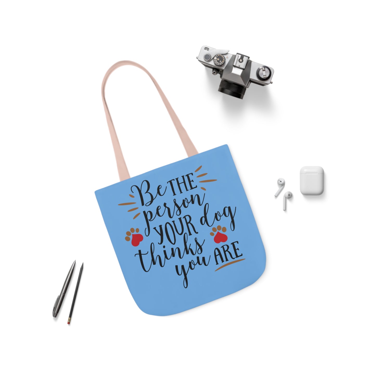 Be the Person - Canvas Tote Bag, 5-Color Straps