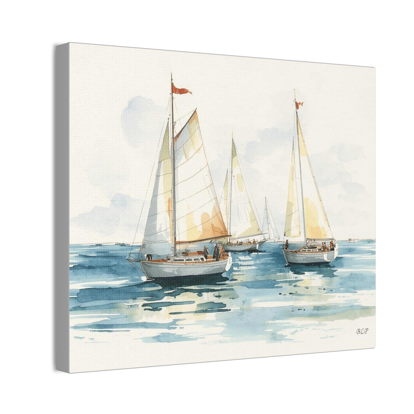 Sailboats - Canvas Stretched, 0.75" - Wall Art 2026 - Scenes