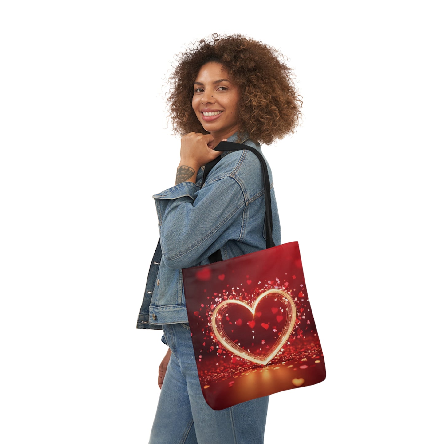 Valentines - Canvas Tote Bag, 5-Color Straps