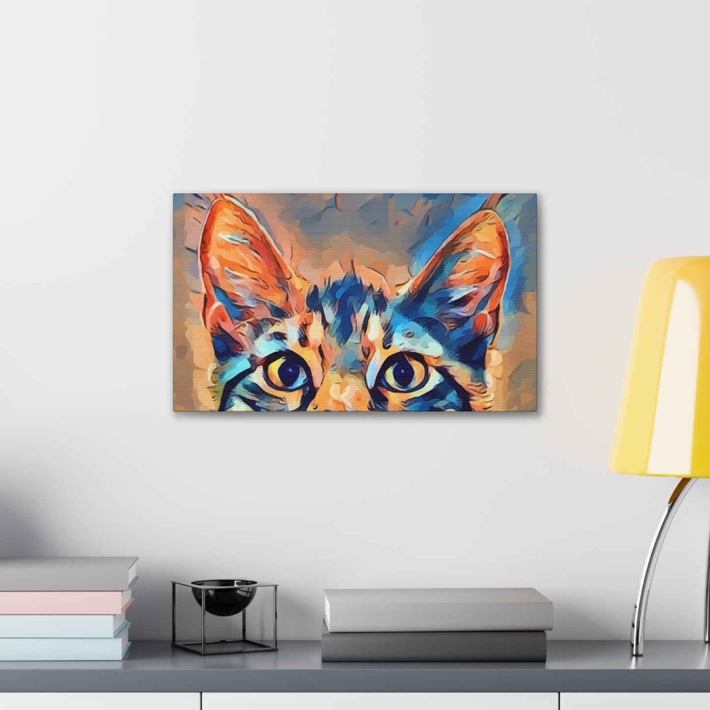 Spying Kitty - Canvas Stretched, 0.75"