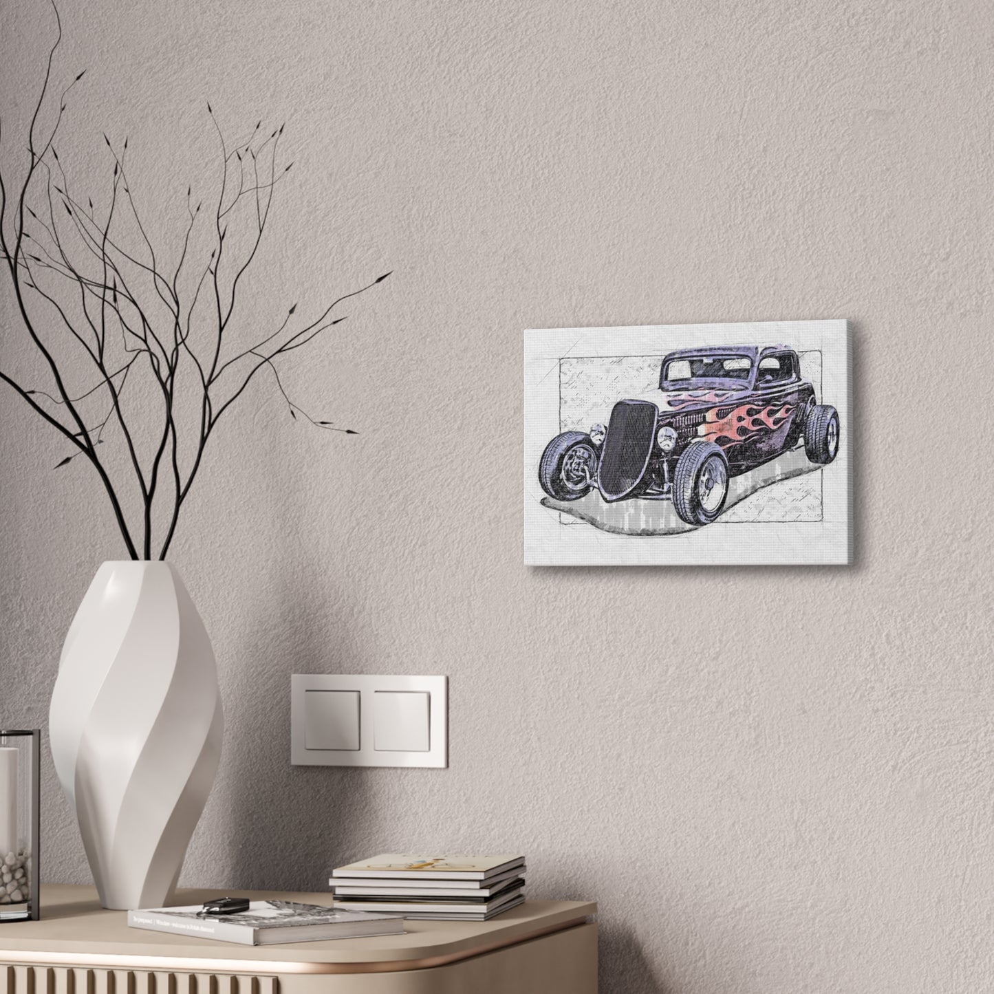 Hot Rod 1 - Canvas Stretched, 0.75" - Father's Day