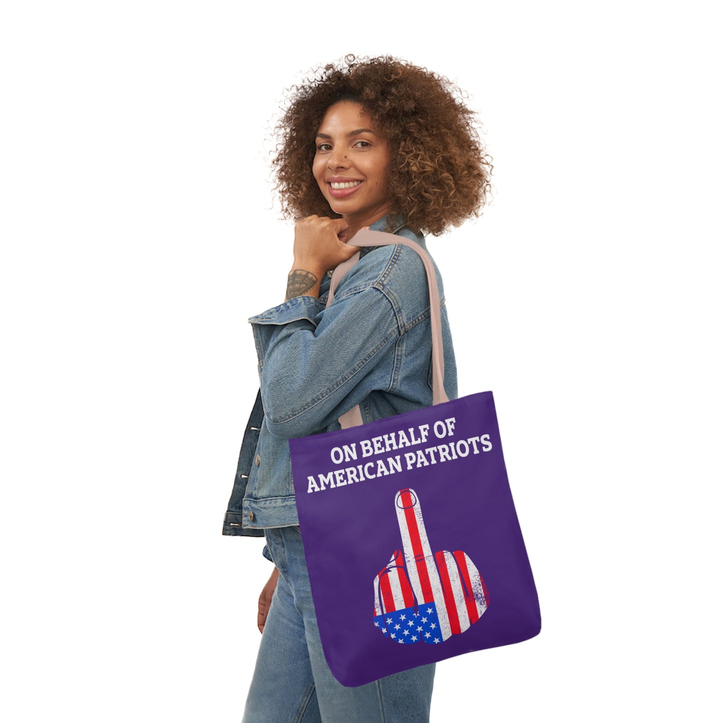 On Behalf - Canvas Tote Bag, 5-Color Straps veterans - Patriotic