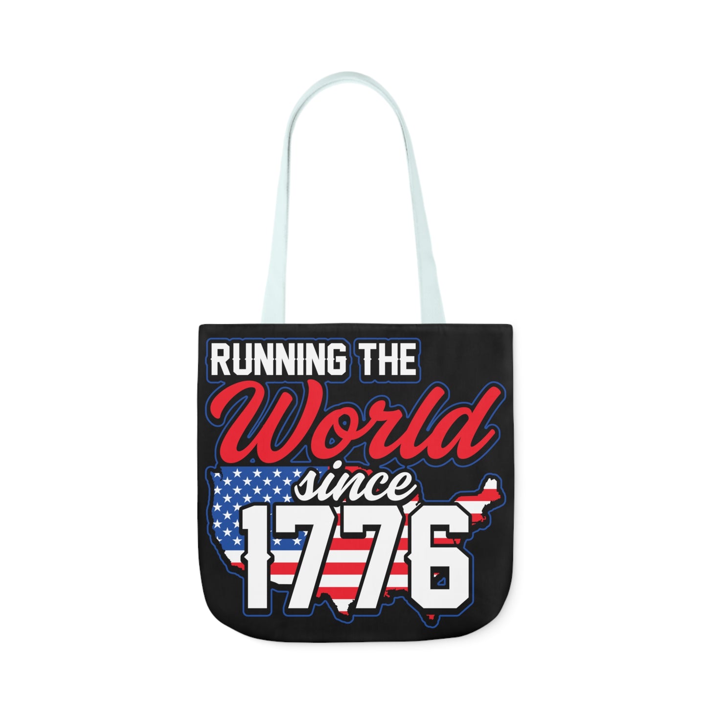 Running the World - Canvas Tote Bag, 5-Color Straps