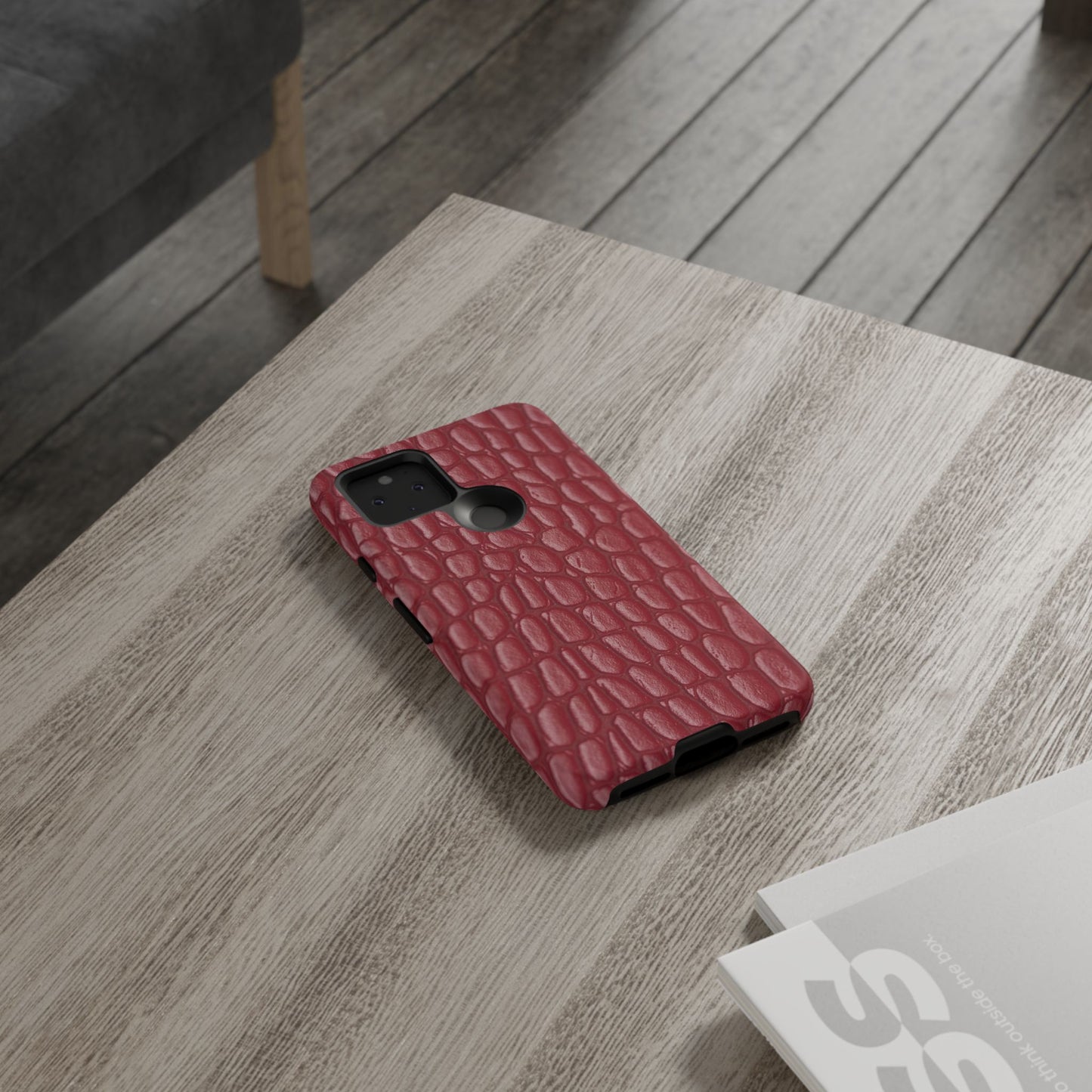 Red Leather - Tough Cases - Whimsical Phone Cases