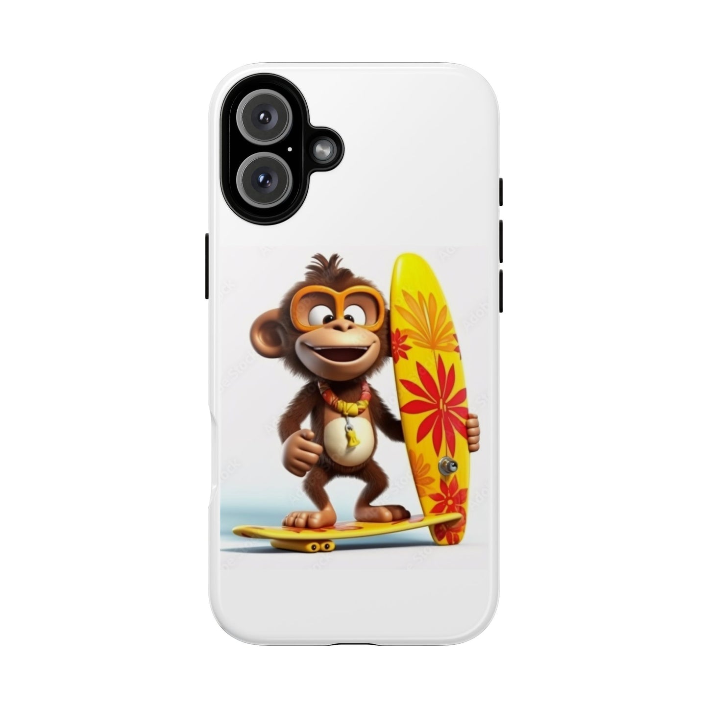 Surfer Monkey -Tough Whimsical Phone Cases