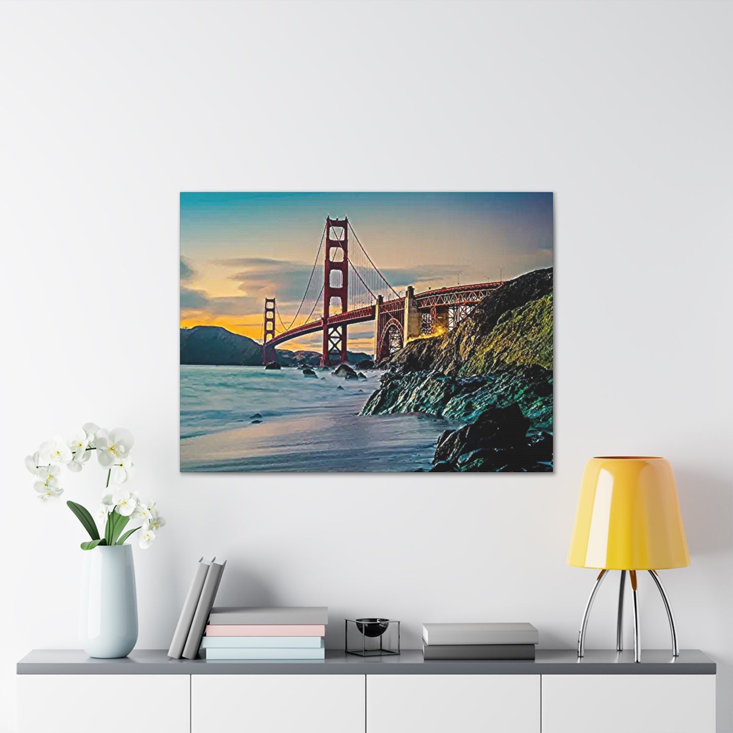 Golden Gate - Canvas Stretched, 0.75"