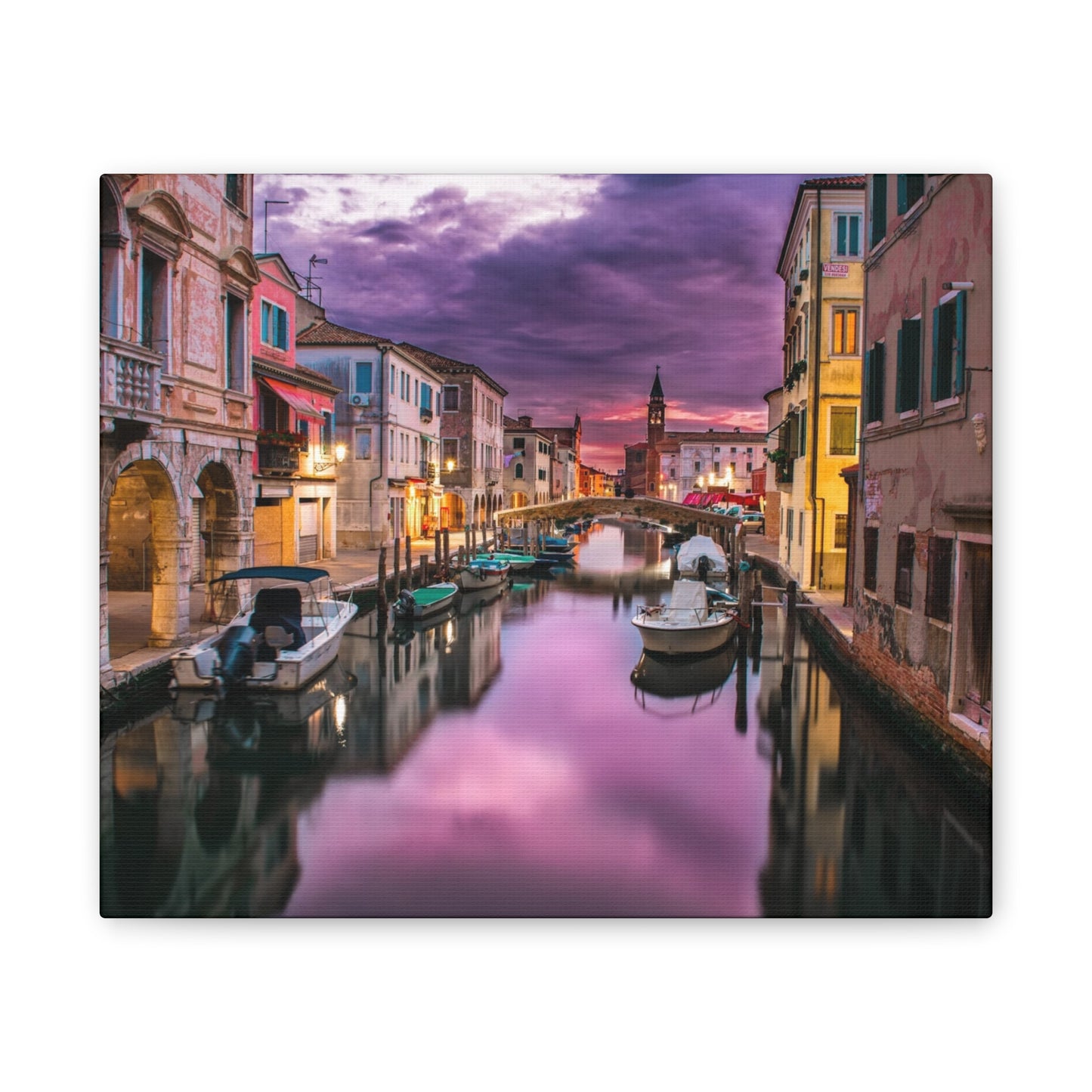 Venice Canal - Canvas Stretched, 0.75"