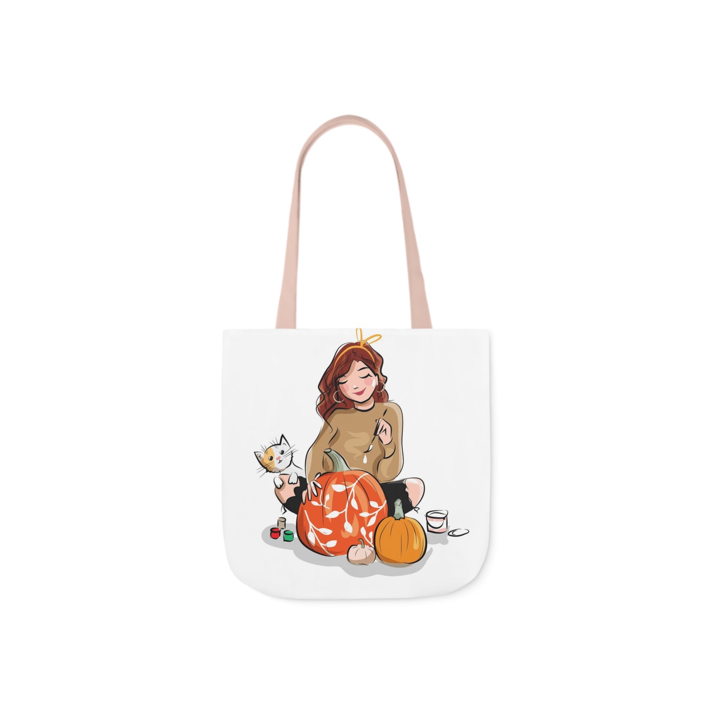 Painting - Canvas Tote Bag, 5-Color Straps