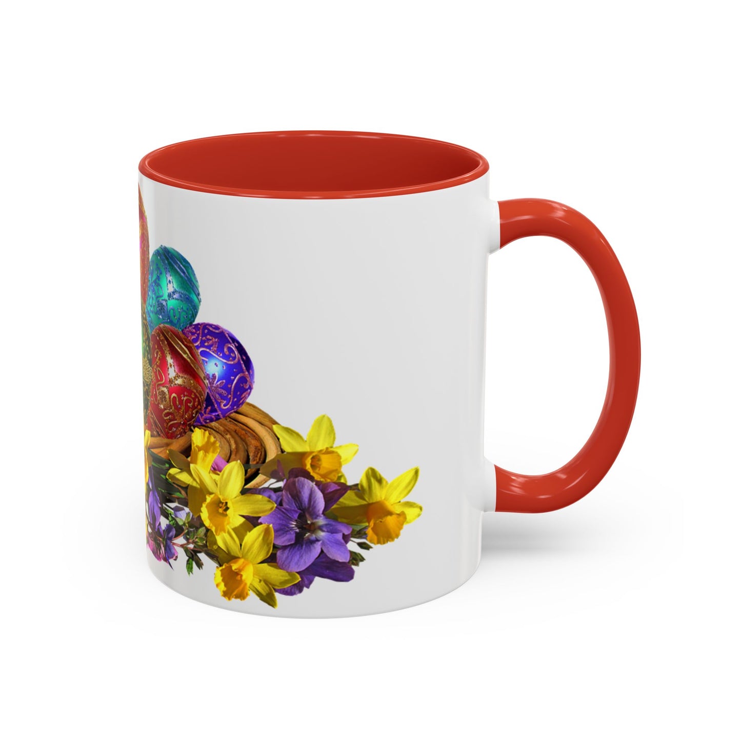 Easter Eggs - Accent Coffee Mug (11, 15oz) - Easter