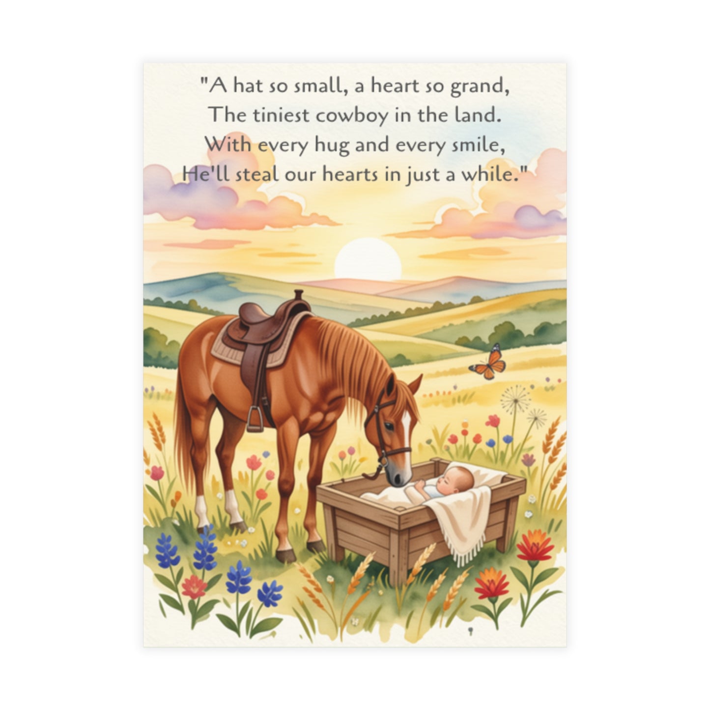 Little Cowboy - Postcard Bundles (envelopes included)