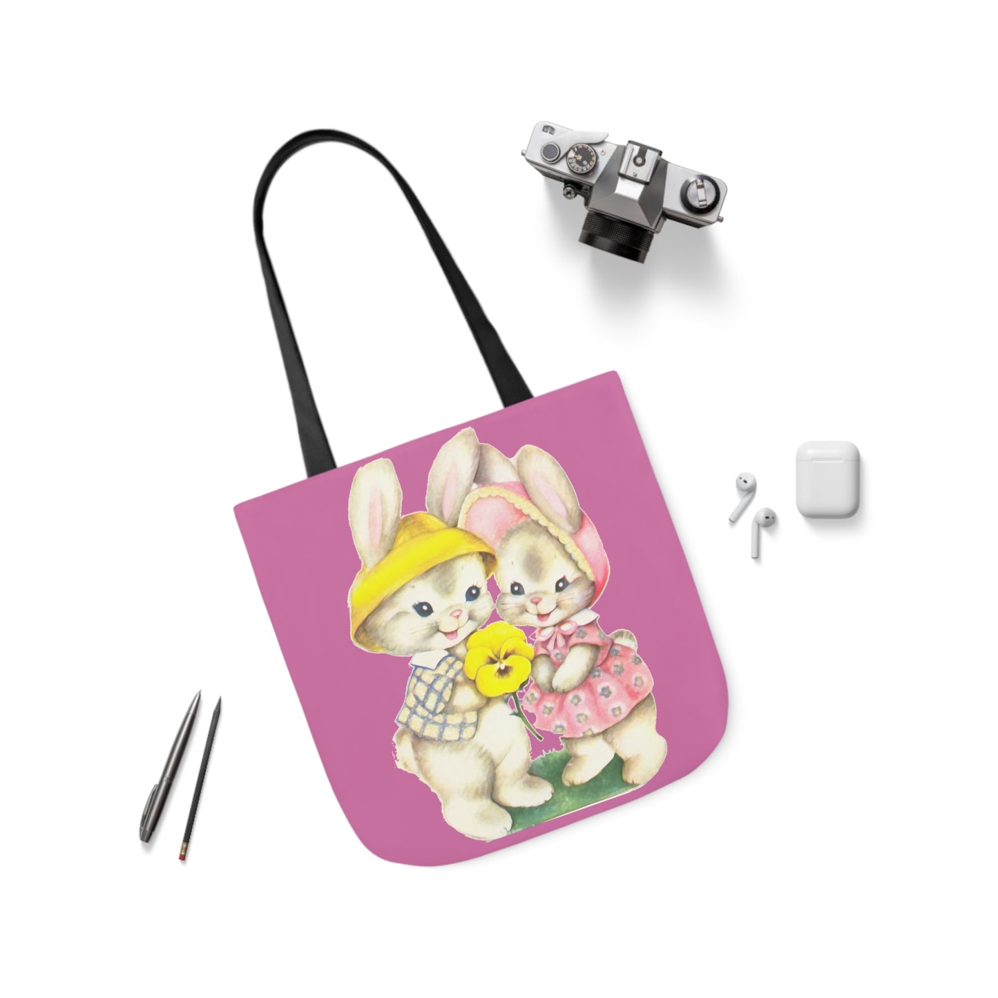 Easter - Canvas Tote Bag, 5-Color Straps