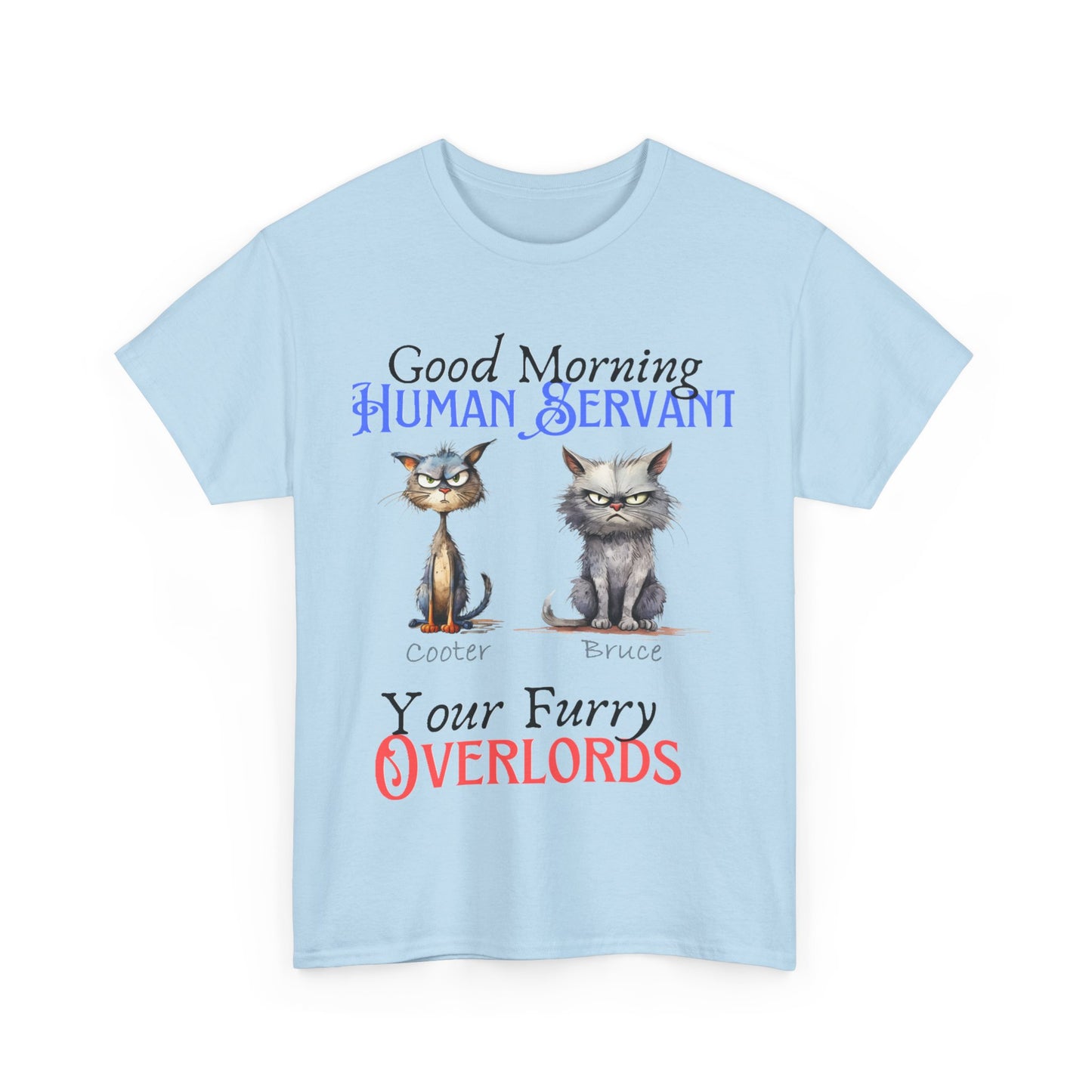 Furry Overlord - Personalized - Unisex Heavy Cotton Tee - Mother's Day - Father's Day - T-Shirts