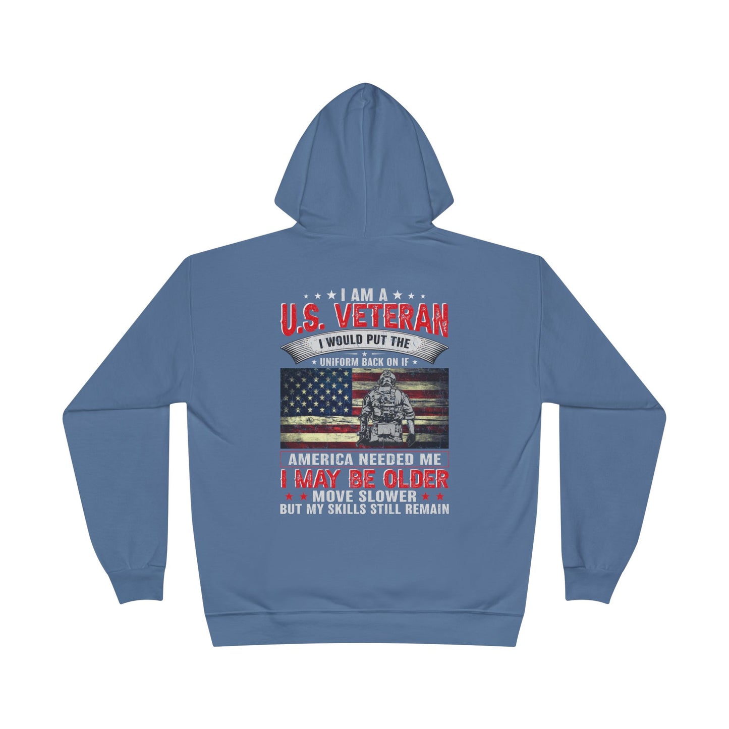 Military - Veteran - Unisex EcoSmart® Pullover Hoodie Sweatshirt