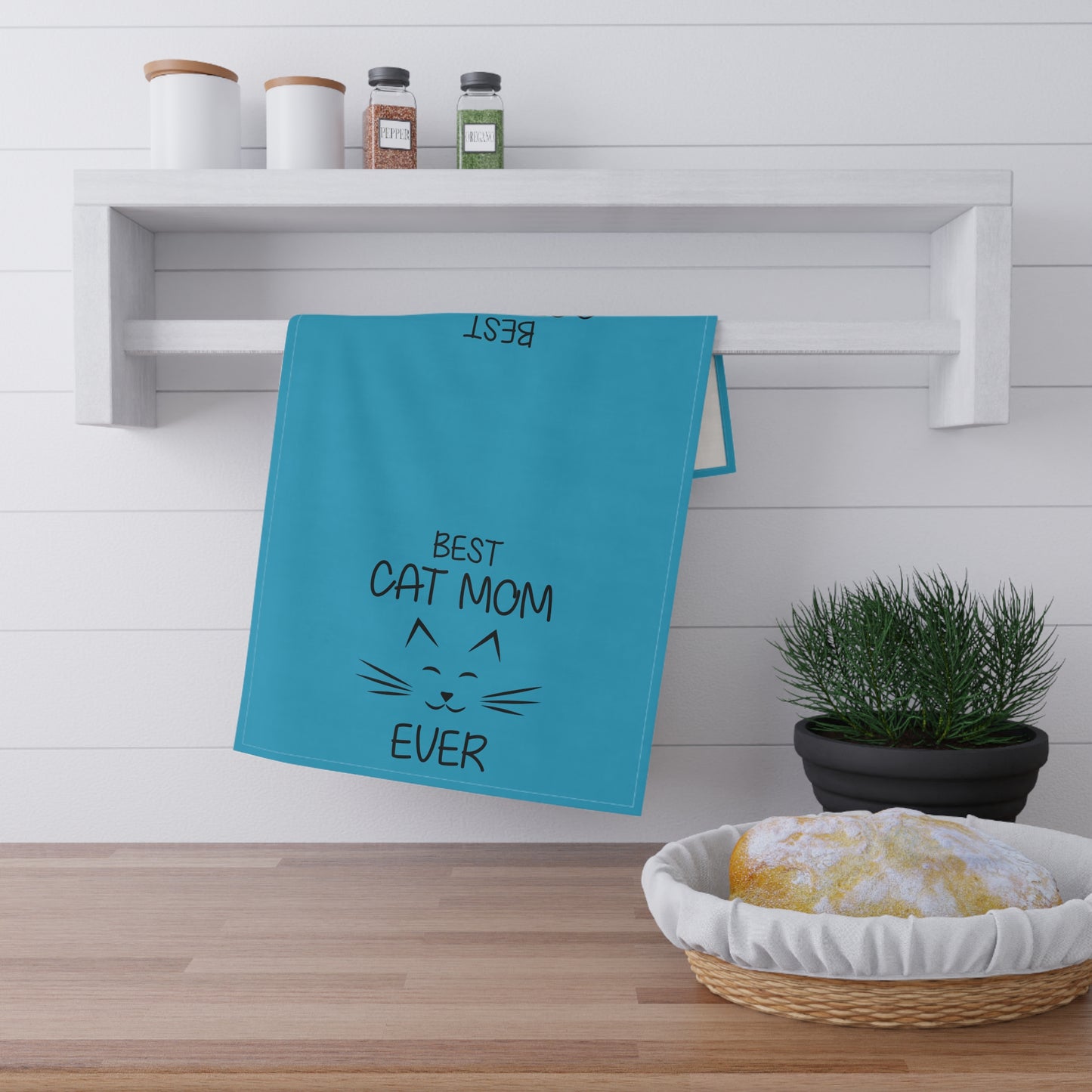 Cat Mom - Tea Towels (cotton, poly) - Mother's Day