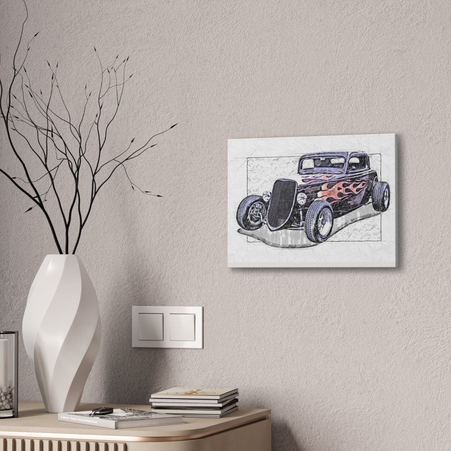 Hot Rod 1 - Canvas Stretched, 0.75" - Father's Day