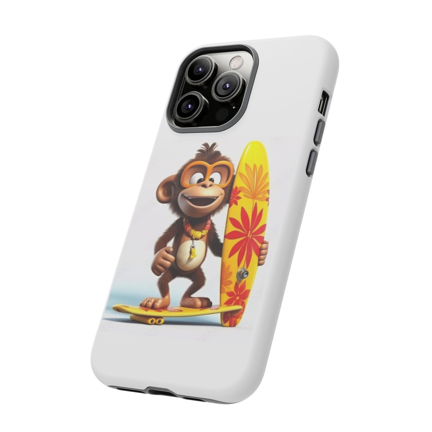 Surfer Monkey -Tough Whimsical Phone Cases