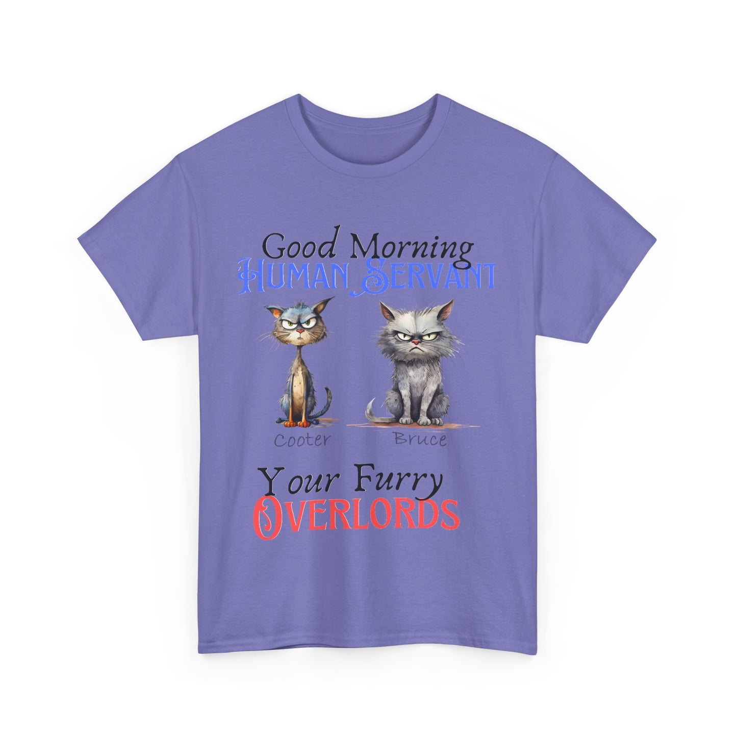 Furry Overlord - Personalized - Unisex Heavy Cotton Tee - Mother's Day - Father's Day - T-Shirts