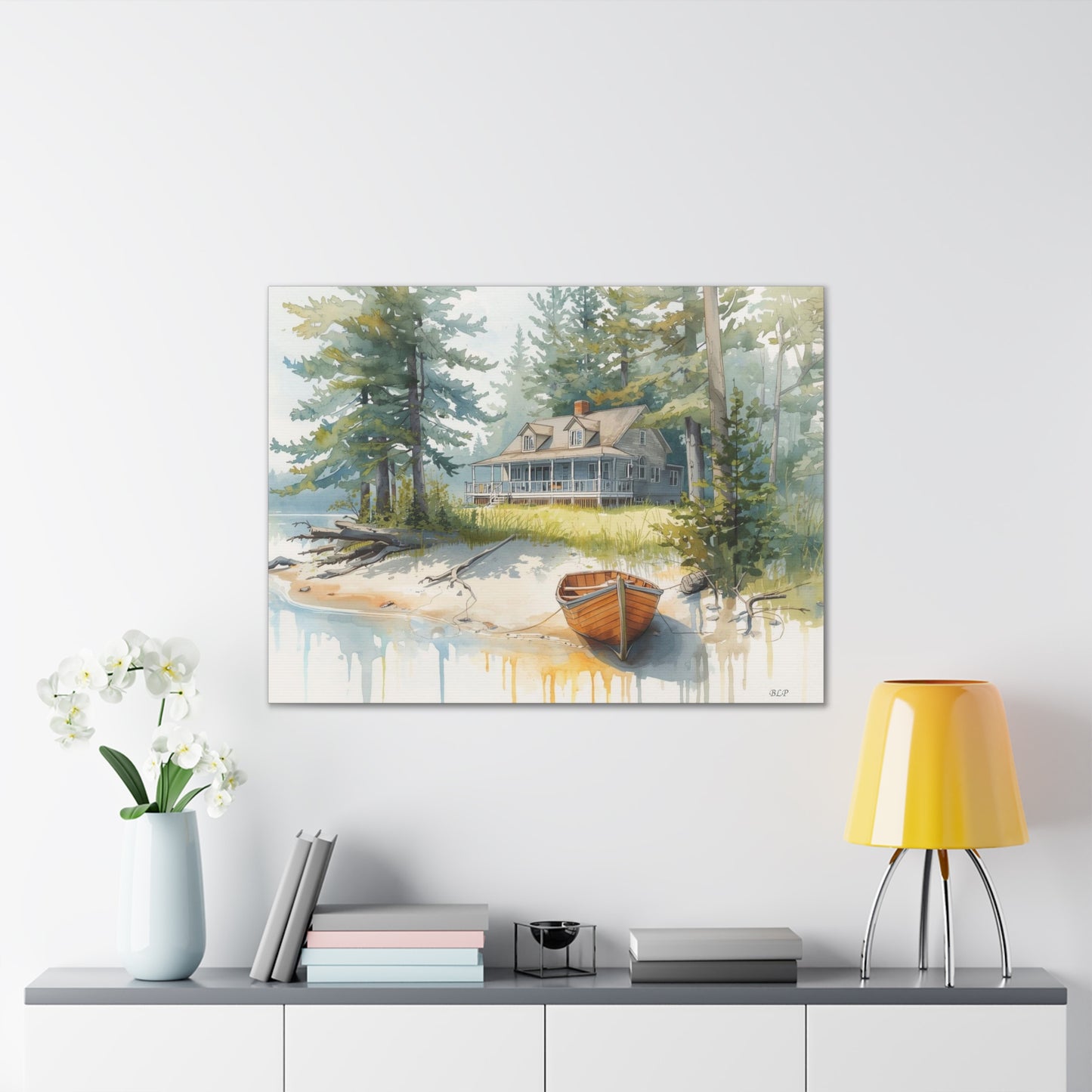 Cabin on the Lake - Canvas Stretched, 0.75" - 2026 Wall Art - Scenes