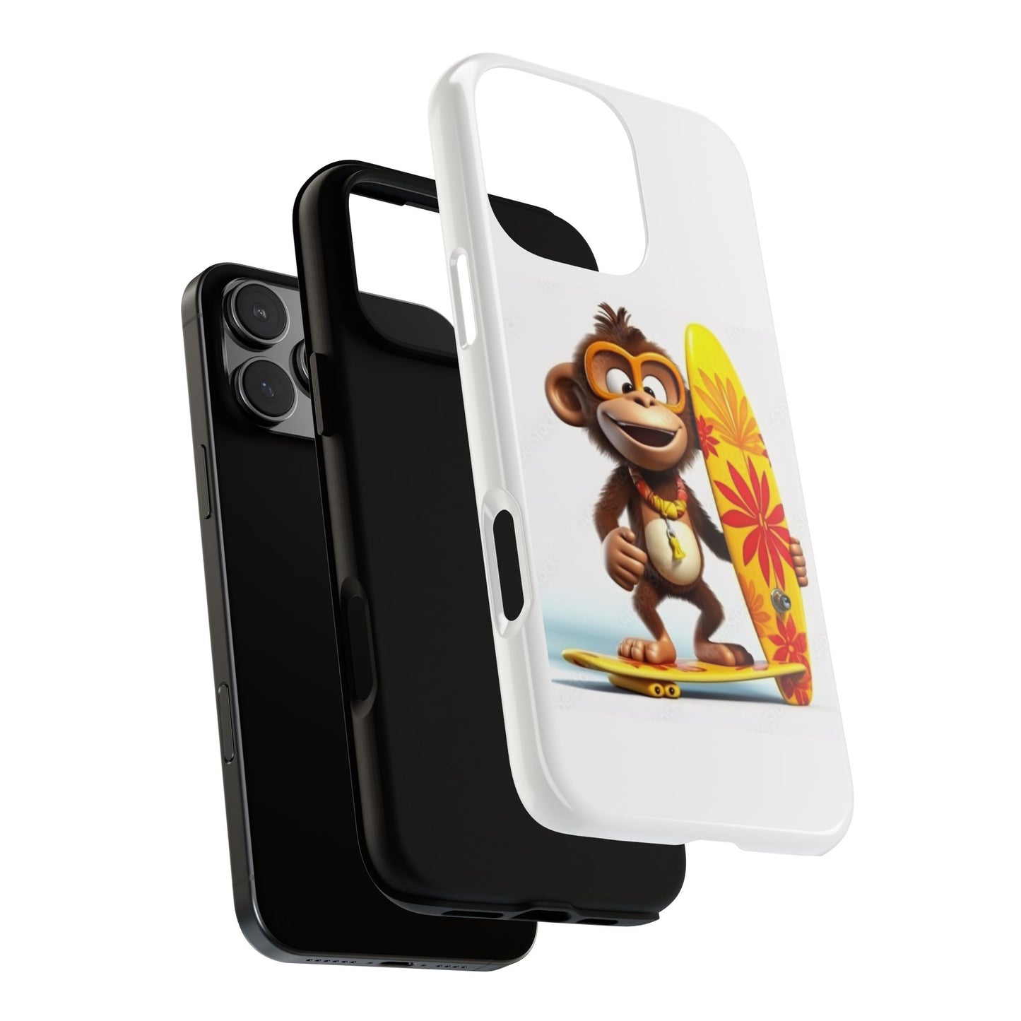 Surfer Monkey -Tough Whimsical Phone Cases