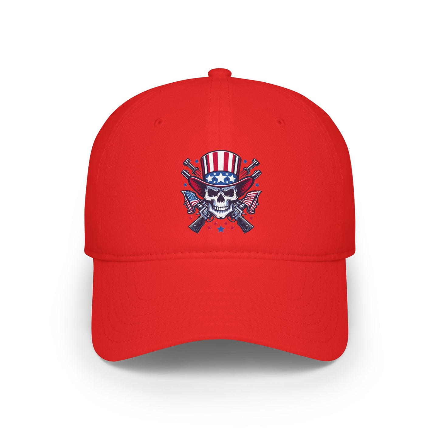 Flag Skull - Low Profile Baseball Cap