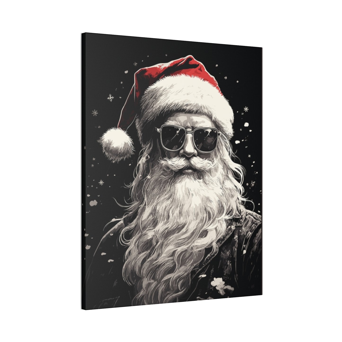 Hip Santa - Canvas Stretched, 0.75" - Christmas