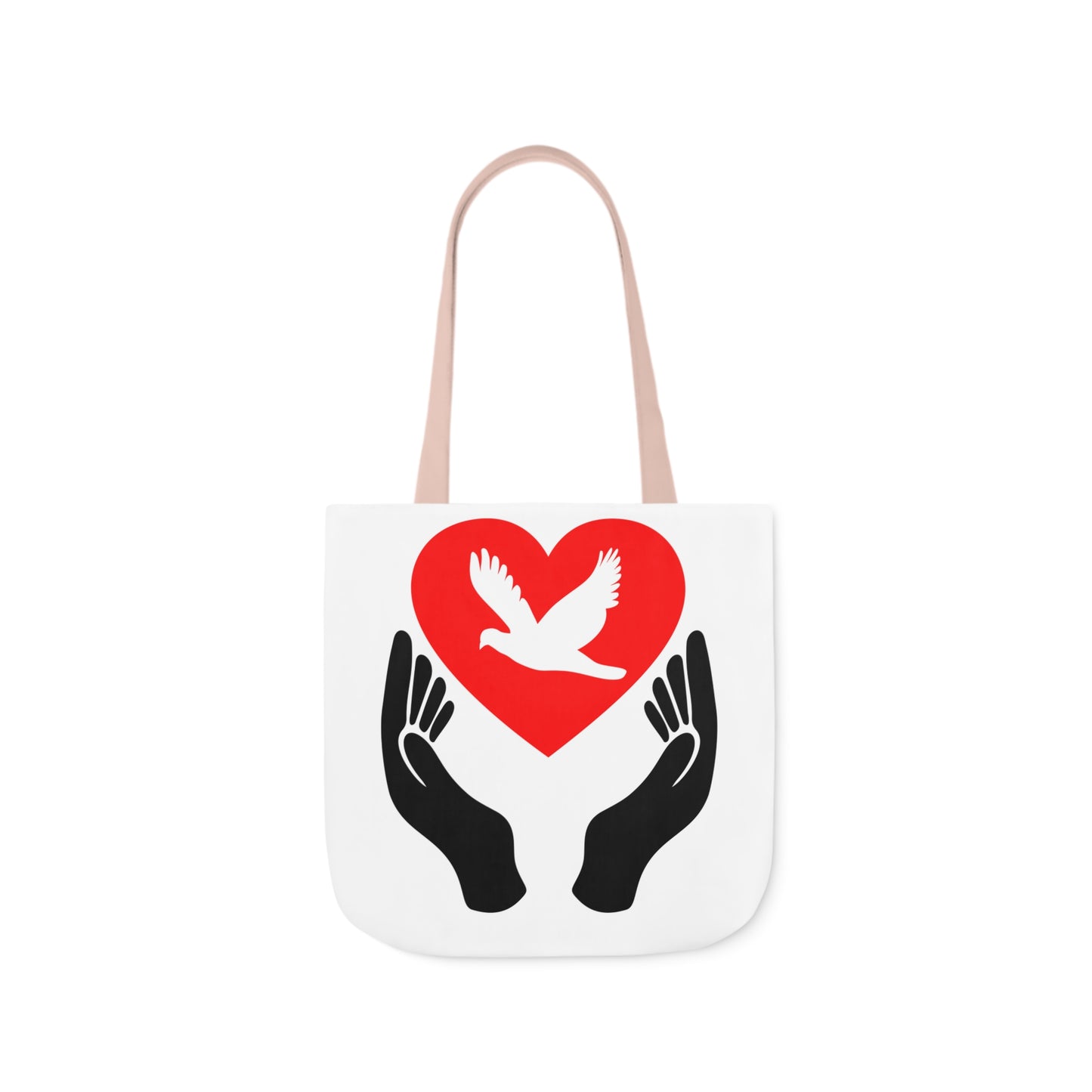 Heart and Hands - Canvas Tote Bag, 5-Color Straps