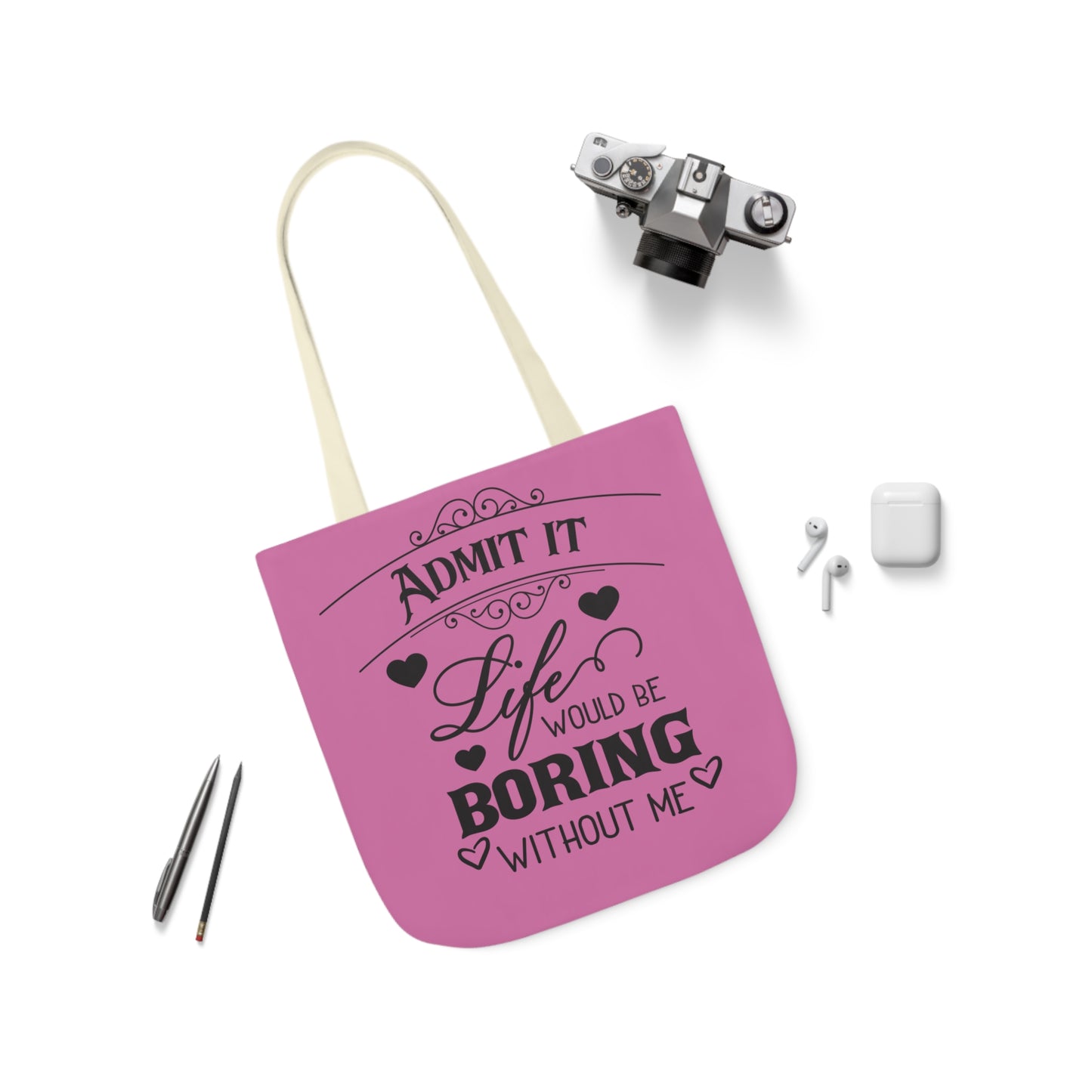 Admit it - Canvas Tote Bag, 5-Color Straps - Mother's Day