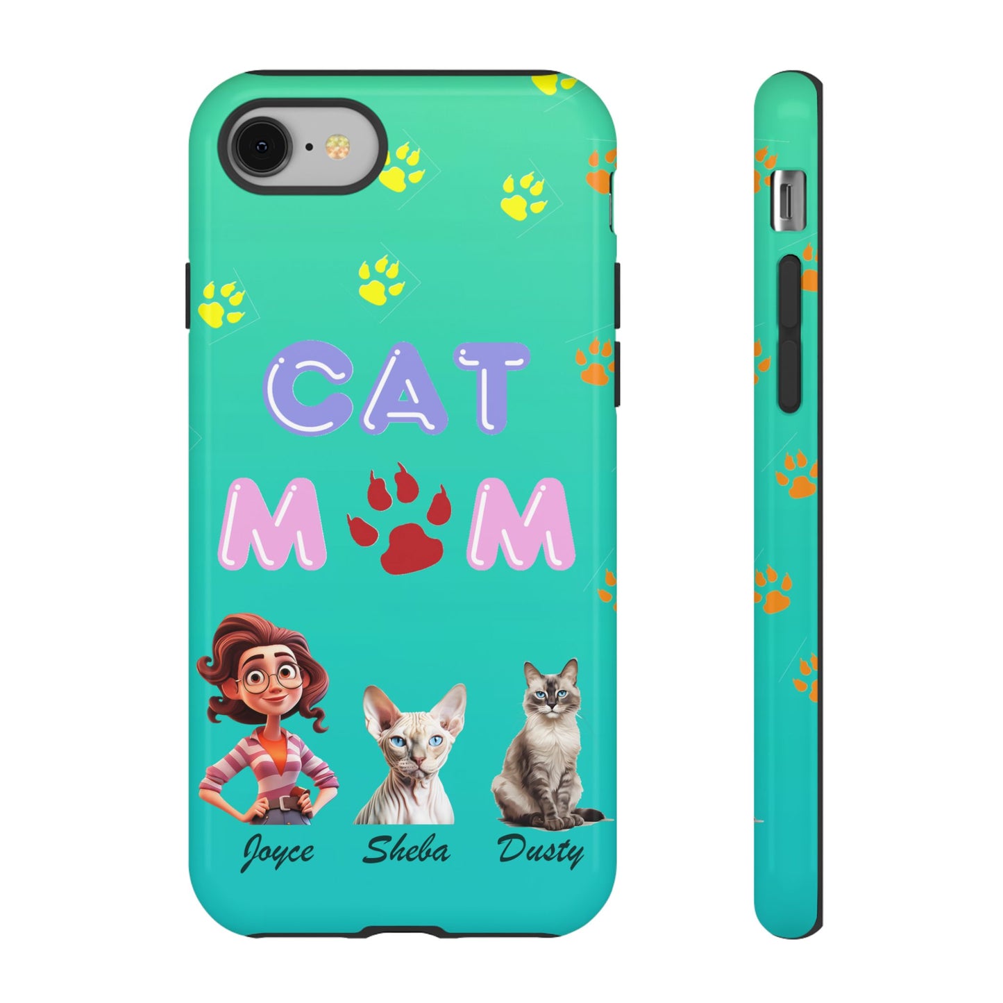 Cat Mom - Tough Cases - Mother's Day - Whimsical