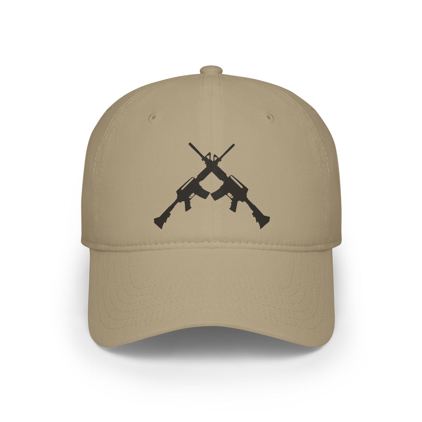 Crossed Guns - Low Profile Ball Cap - Military