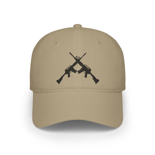 Crossed Guns - Low Profile Ball Cap - Military