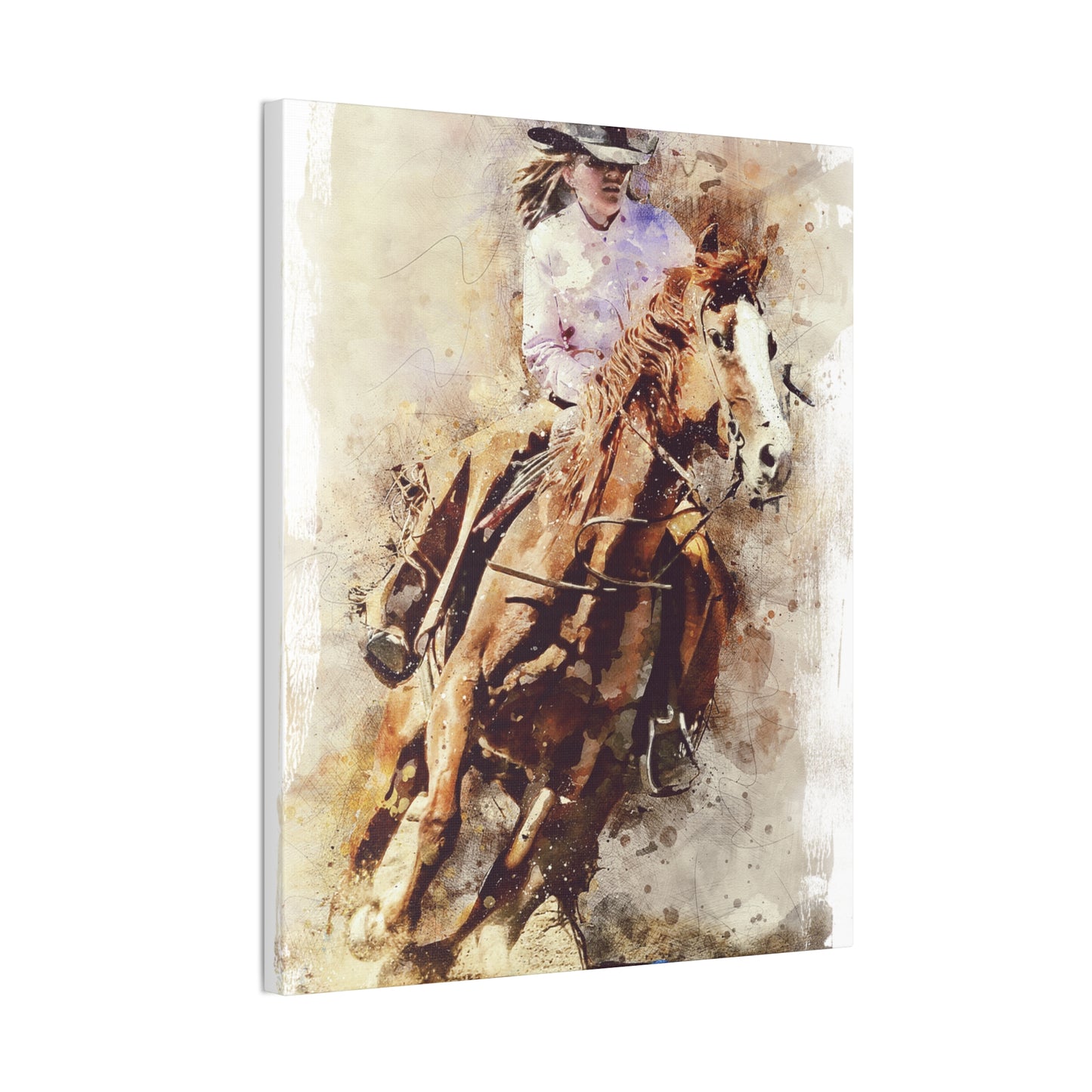 Barrel Racer - Canvas Stretched, 0.75" - Mother's Day