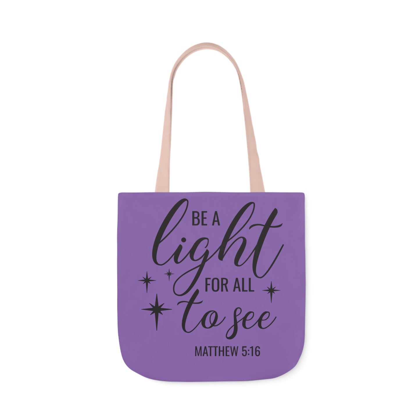 Be a light - Canvas Tote Bag, 5-Color Straps - Religion