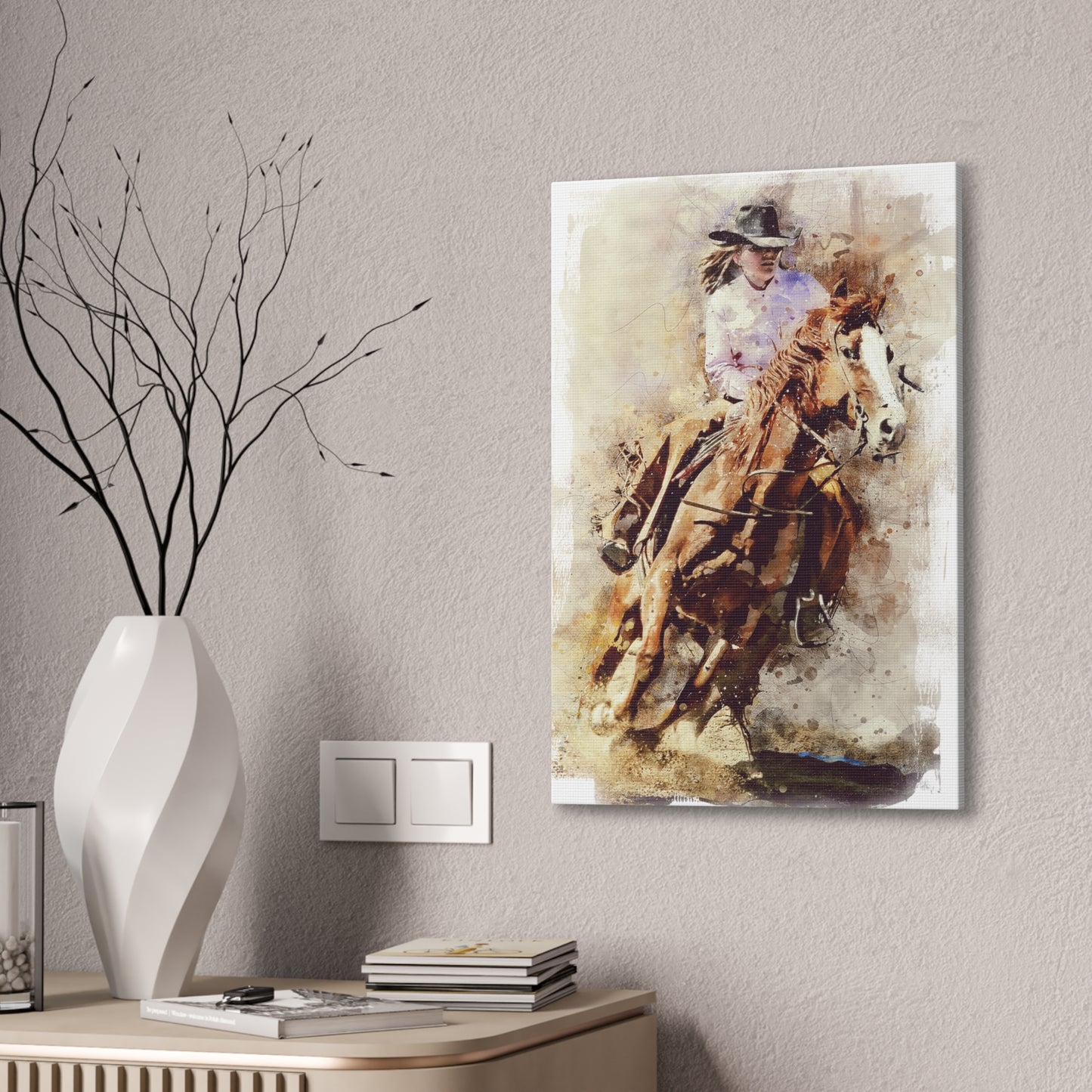 Barrel Racer - Canvas Stretched, 0.75" - Mother's Day