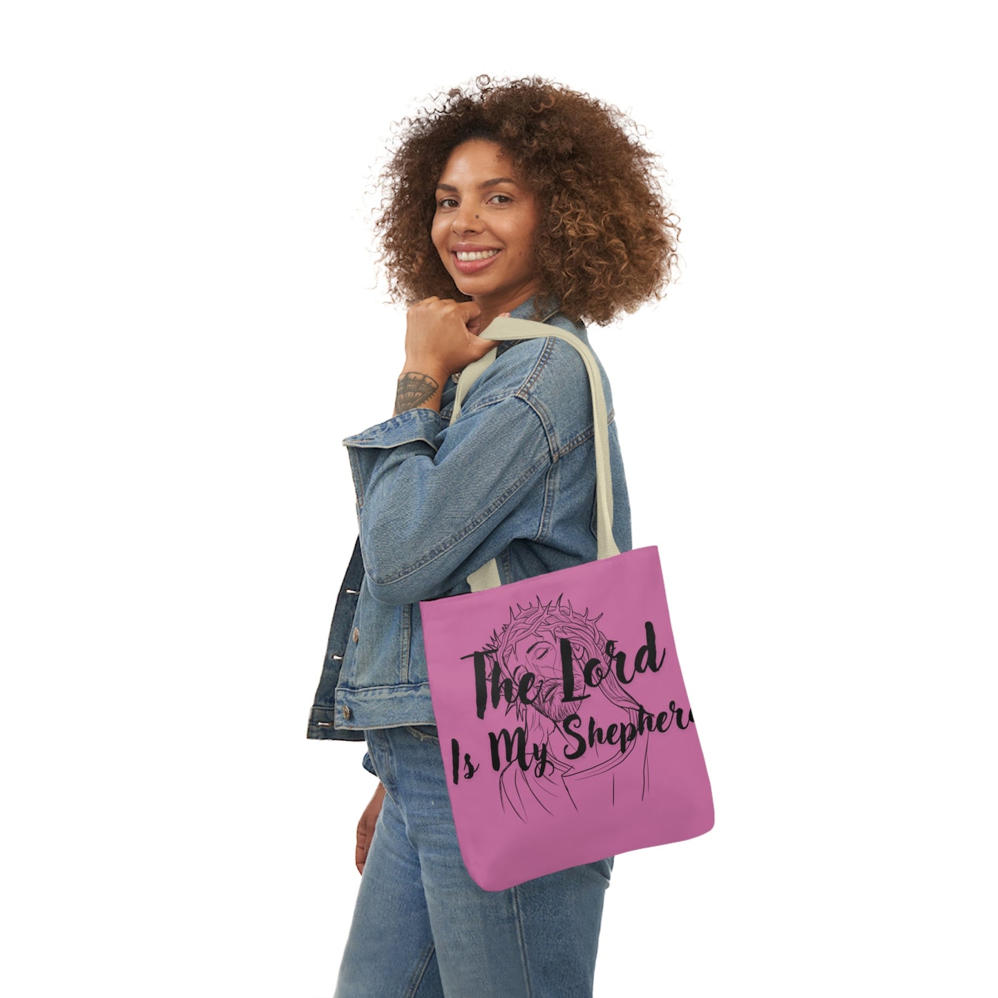 The Lord is My Shepherd - Canvas Tote Bag, 5-Color Straps - Religious