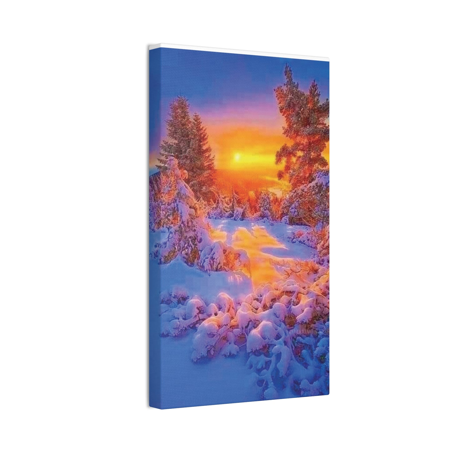 Winter Sunset - Canvas Stretched, 0.75"