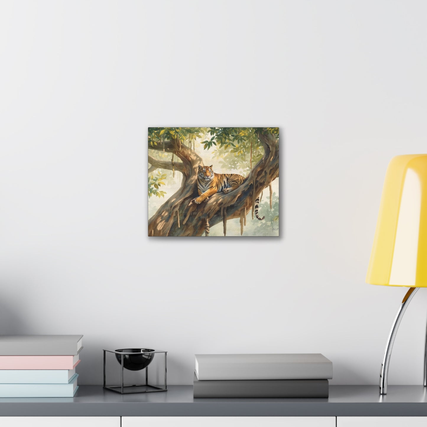 Tiger Lounging - Canvas Stretched, 0.75" - 2026 Wall Art - Animals