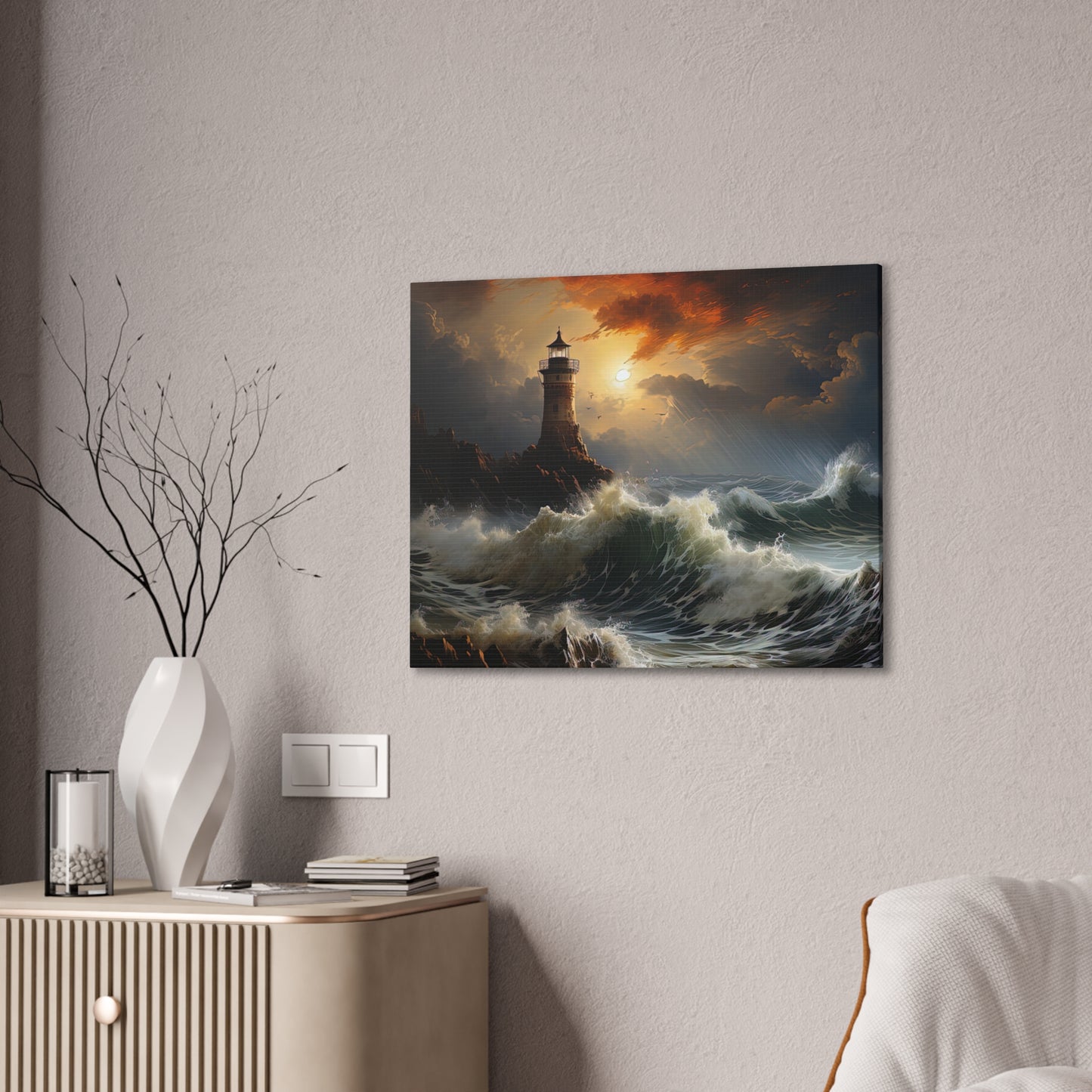 Light House - Canvas Stretched, 0.75"