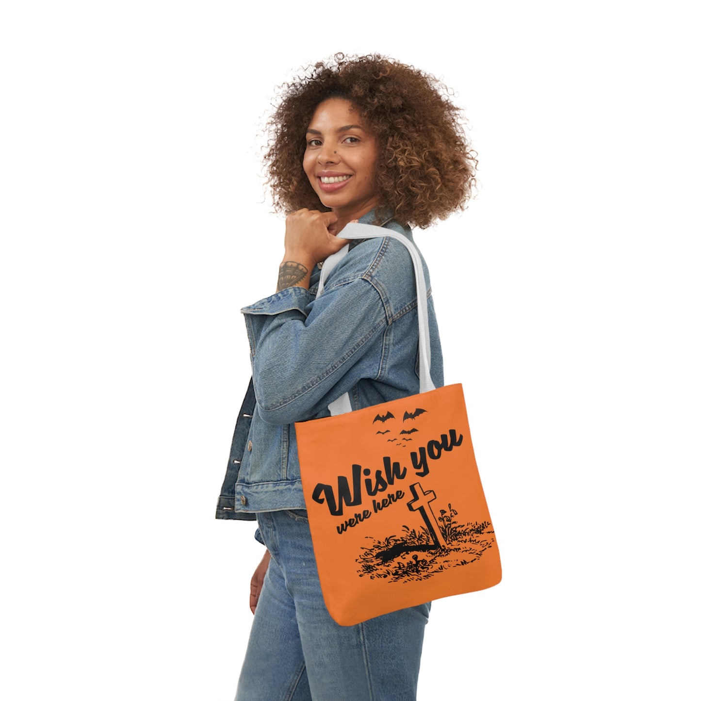 Wish you were here - Canvas Tote Bag, 5-Color Straps - Halloween