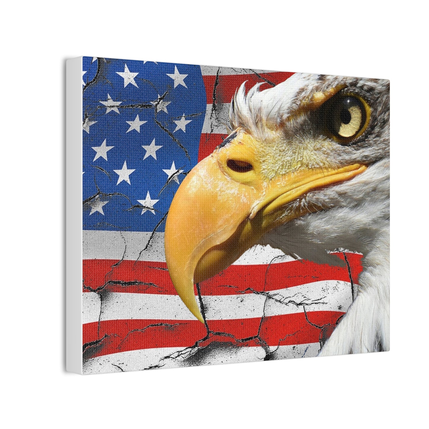 American Eagle - Canvas Stretched, 0.75" -  Military