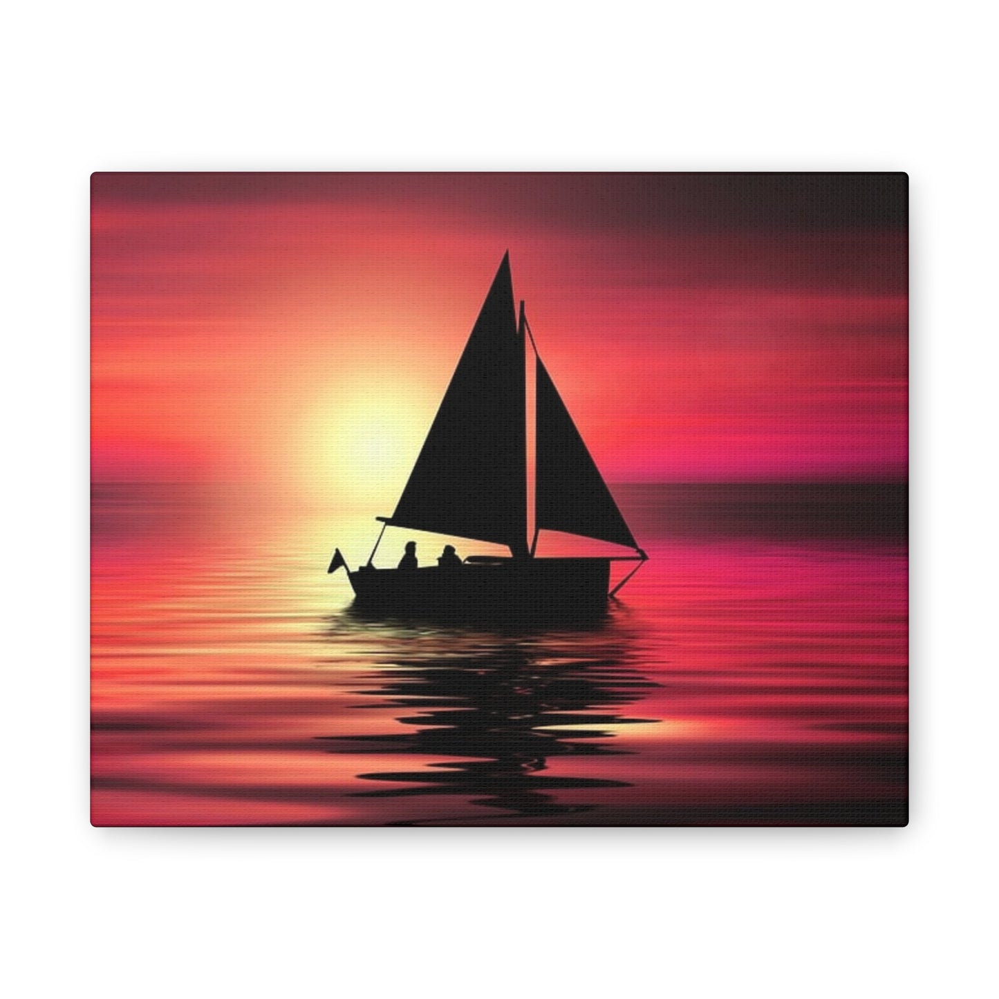 Sailing at Sunset - Canvas Stretched, 0.75"