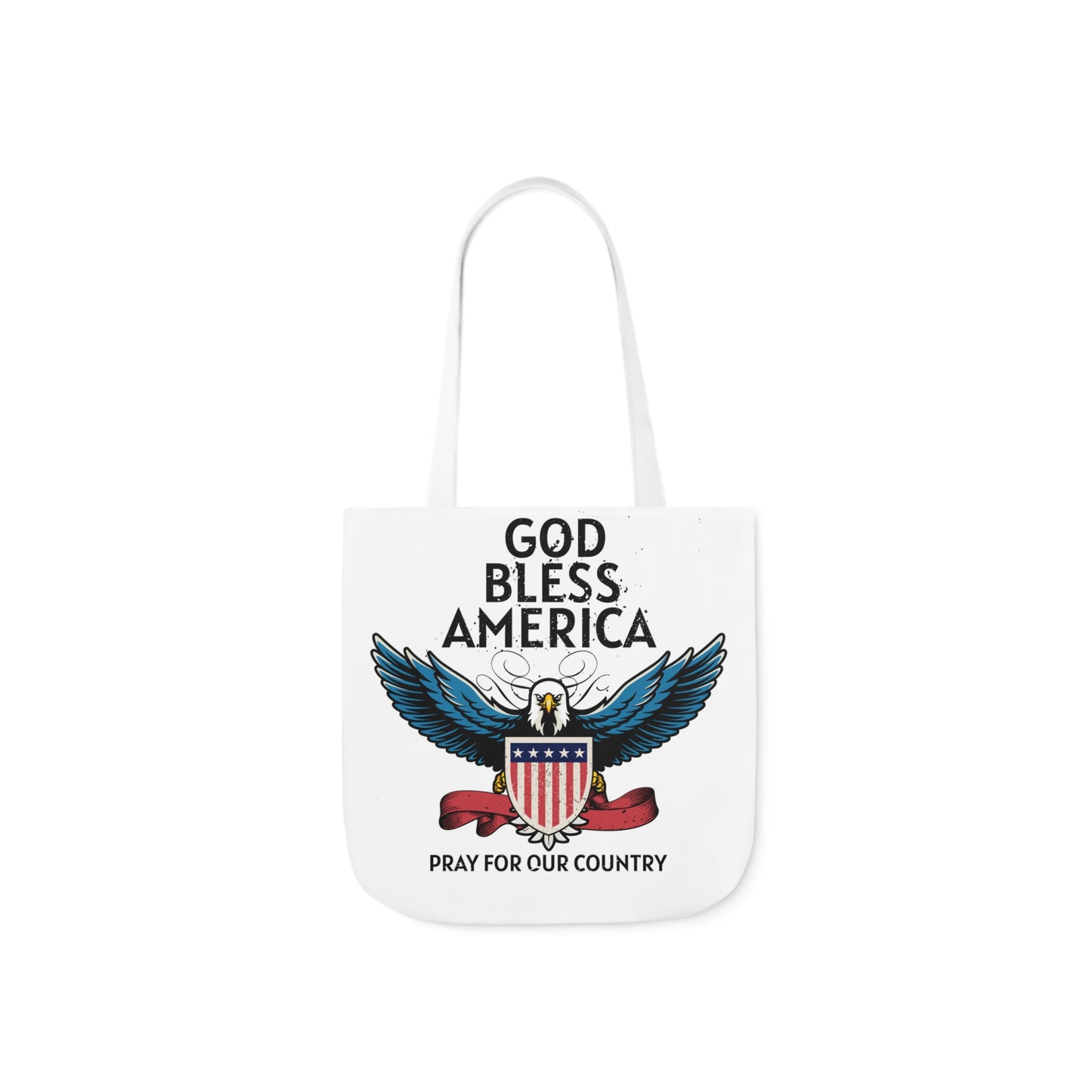 God Bless - Canvas Tote Bag, 5-Color Straps Mother's Day - Father's Day