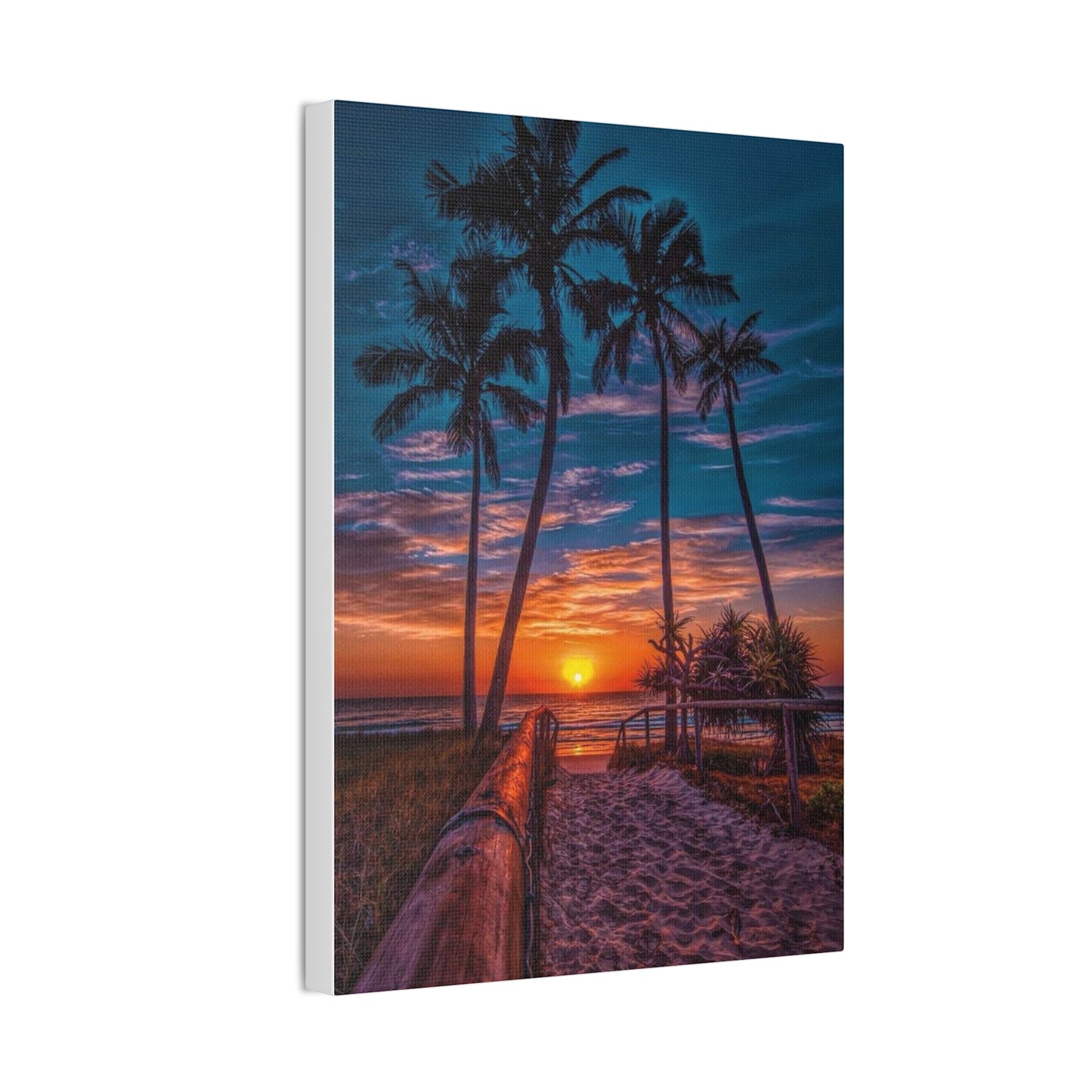 Sunset Palms - Canvas Stretched, 0.75"