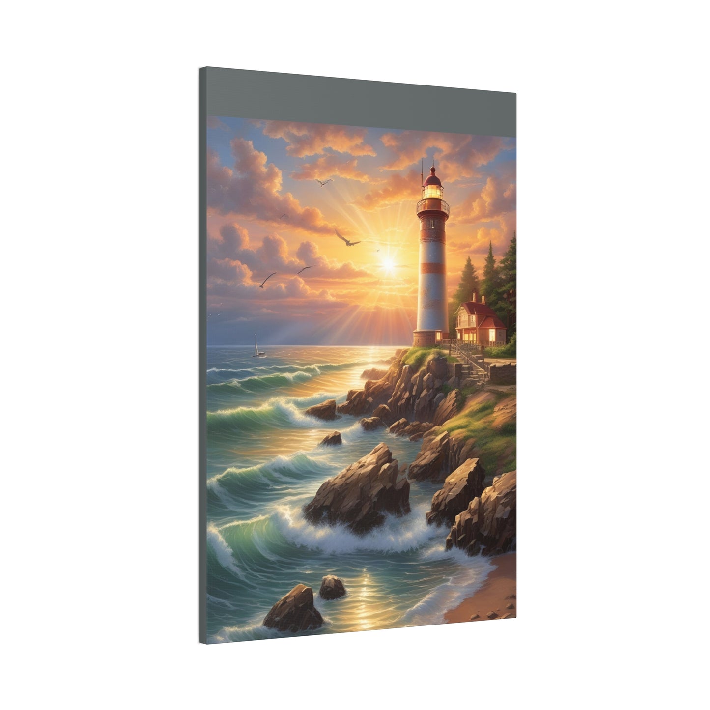 Light House - Canvas Stretched, 0.75"