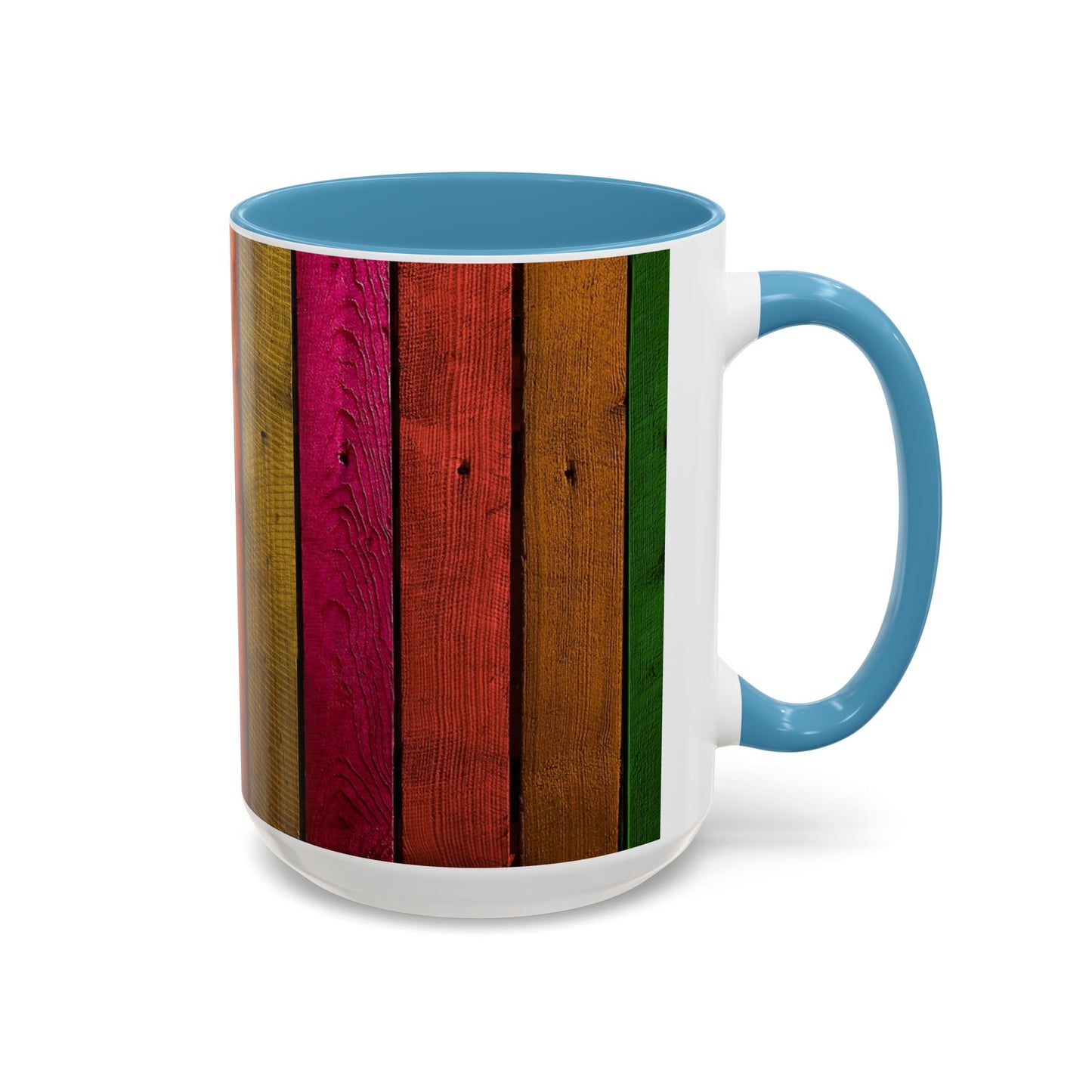 Colored Planks - Accent Coffee Mug (11, 15oz)