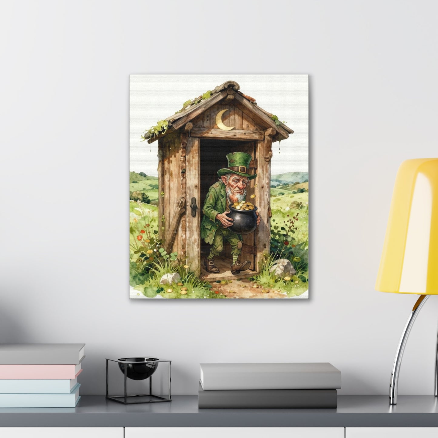 Leprechaun's Gold - Canvas Stretched, 0.75" - Wall Art - 2026 - Bathroom Humor