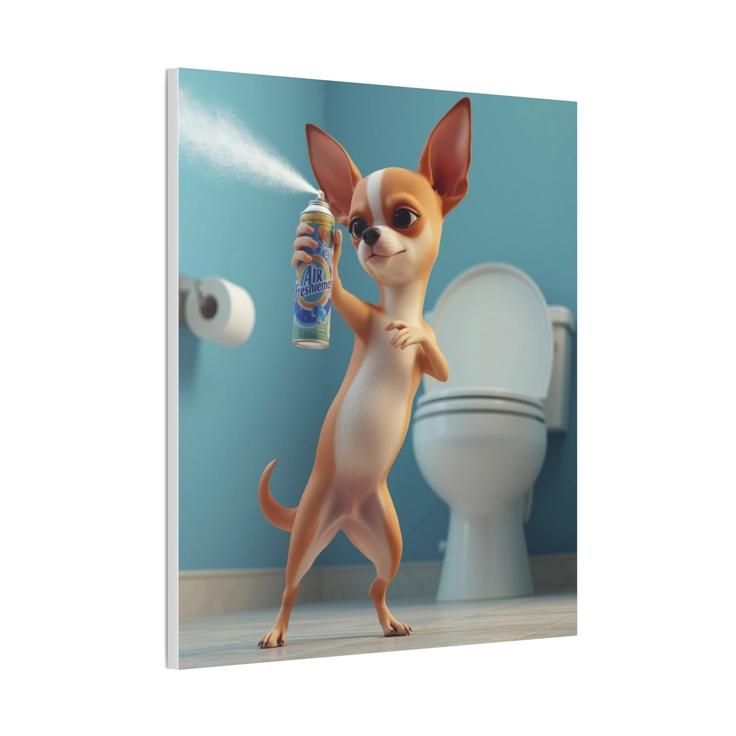 Chihuahua - Canvas Stretched, 0.75" - Wall art 2026 - Bathroom Humor