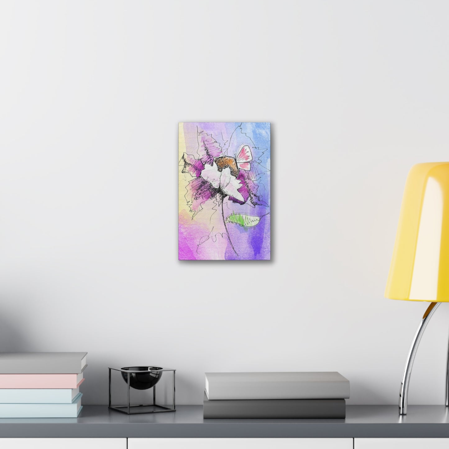 Abstract Flower - Canvas Stretched, 0.75"